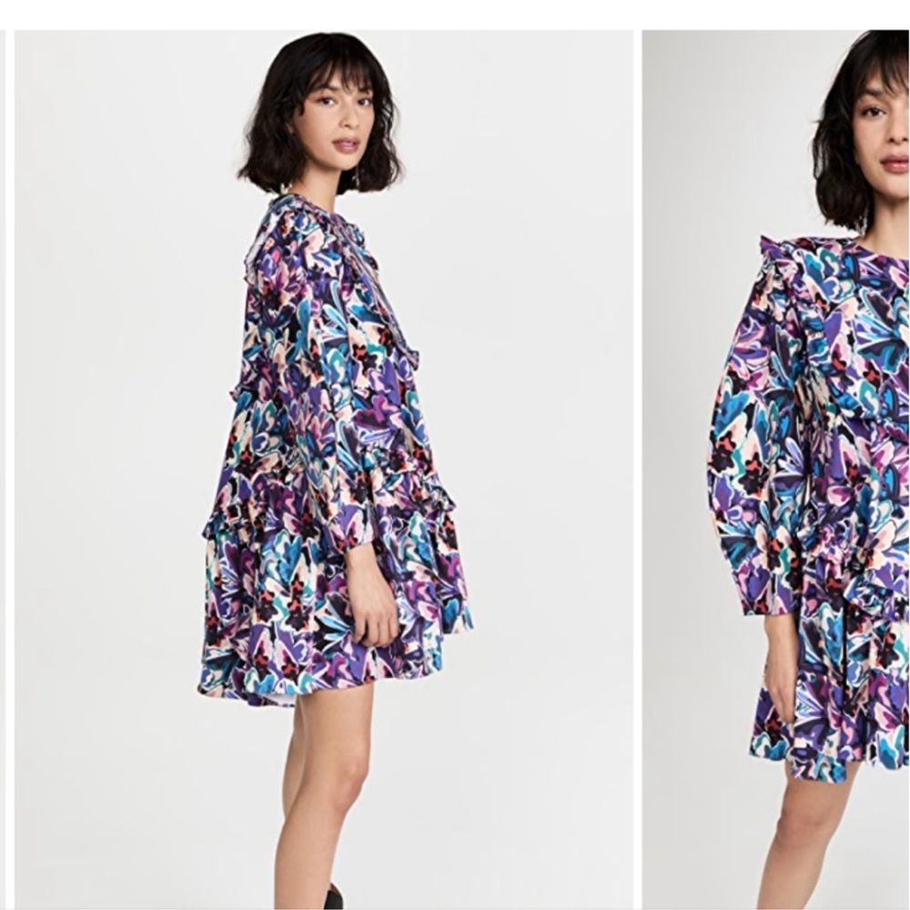 Kika Vargas Multicolor Ximena Short Dress